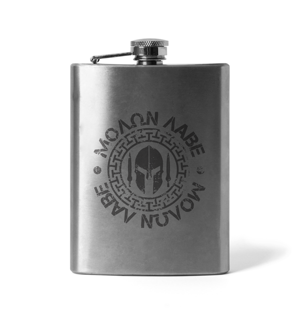 DRAGOWA ploskačka Molon Labe gravirana 210 ml