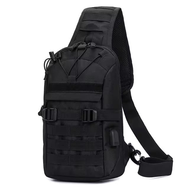 DRAGOWA TACTICAL Oscar enopasovni nahrbtnik, črni