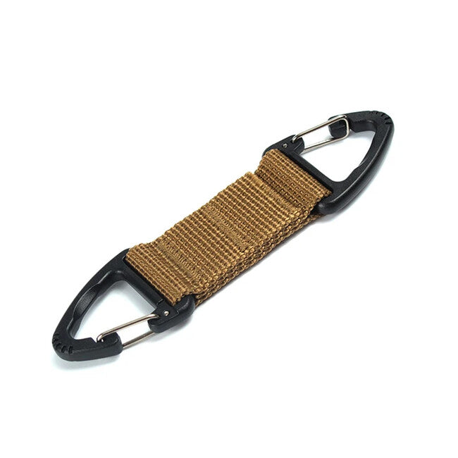DRAGOWA Tactical Basecamp Reversible Carabiner, Khaki