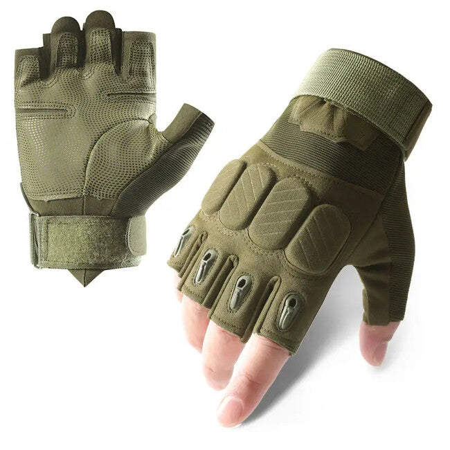 DRAGOWA TACTICAL Storm kratke rokavice za taktiko, zelena