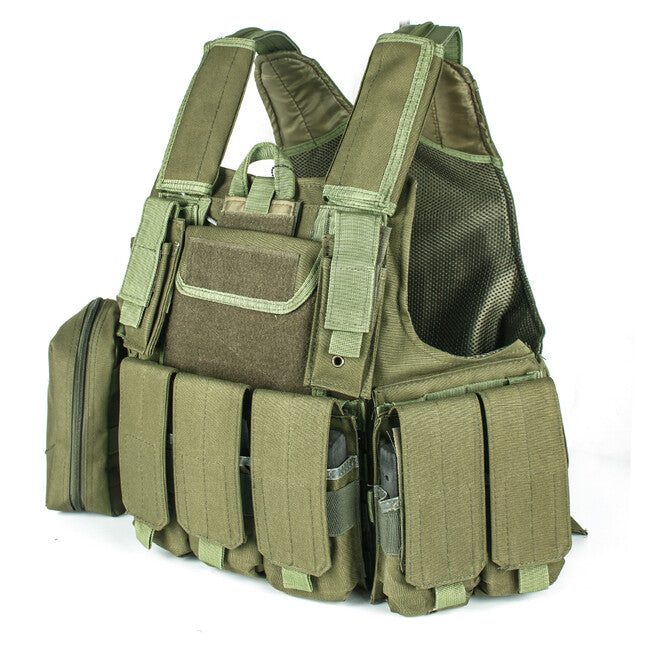 DRAGOWA Tactical Heavy Duty Vest, Olive