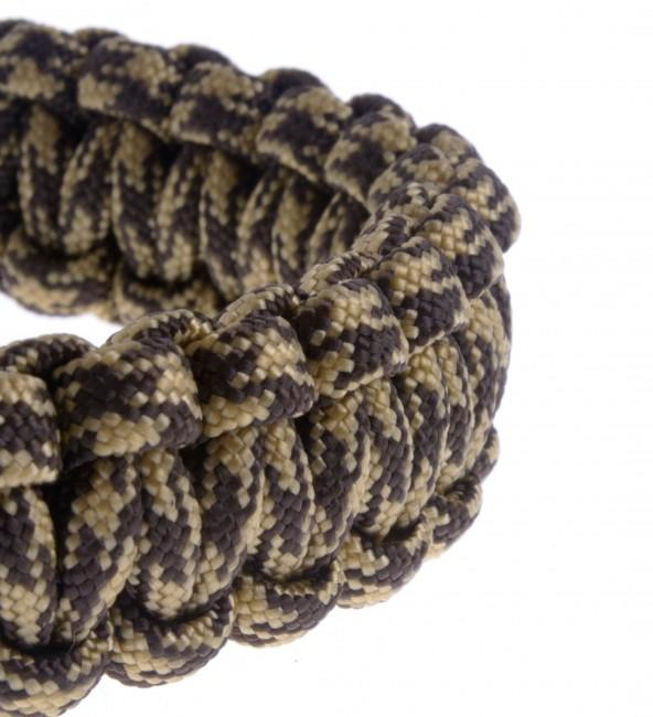 O&T paracord zapestnica plastična sponka, khaki-rjava