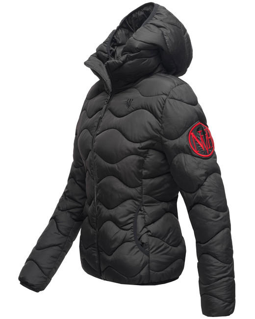 Navahoo KEY COLOR women's winter hooded jacket, black