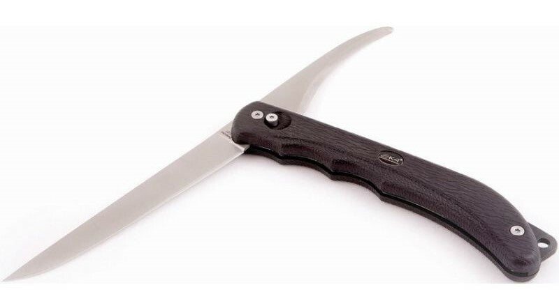 Eka Duo Knife 13 cm, Black, Rubber, Sheath