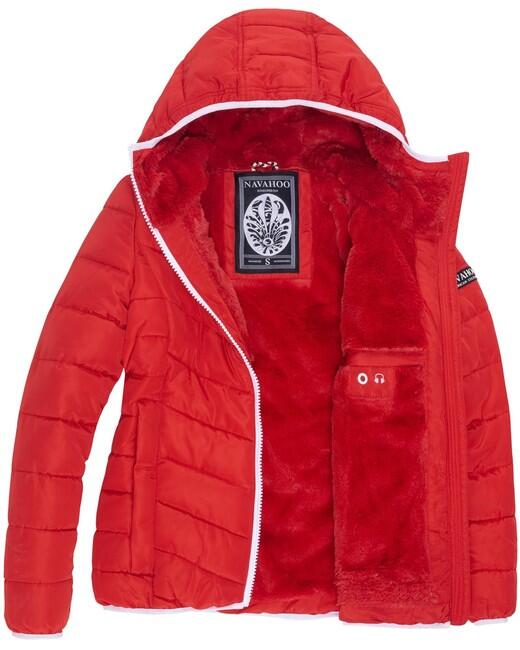 Navahoo ELVA women's winter hooded jacket, red
