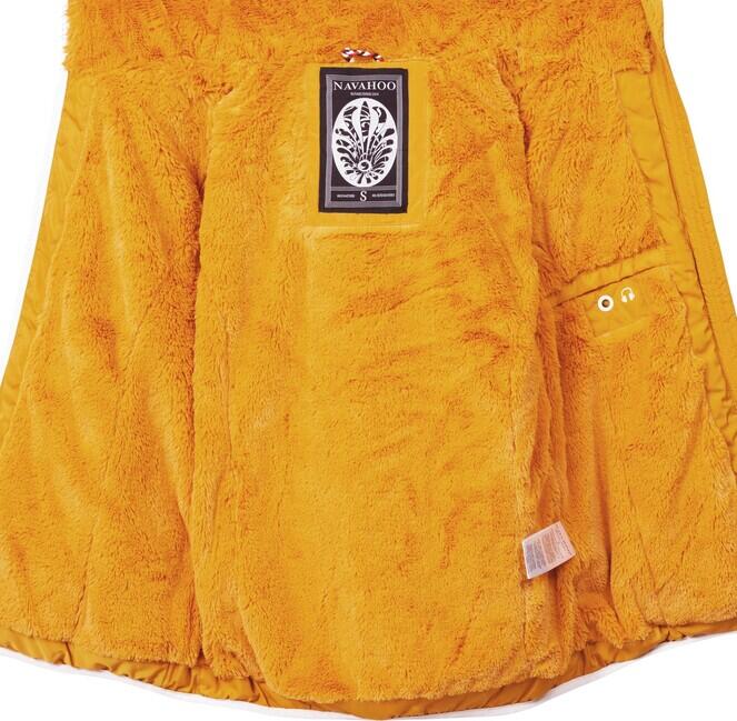 Navahoo ELVA women's winter hooded jacket, yellow