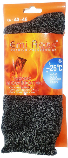 O&T thermo dvostenski nogavice termo 1 par, temno sive