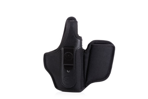 Falco Marshall appendic IWB tok zavarovan s tokom za nabojnik Ruger P93DC, črn, desni