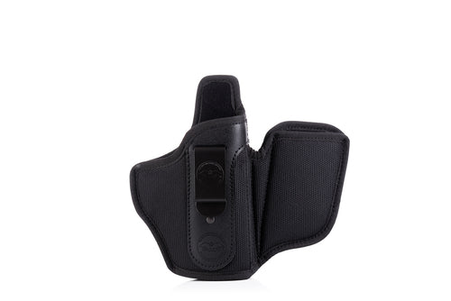 Falco Marshall appendic IWB tok, pritrjen s tokom za nabojnik Ruger P93DC, črn, desni