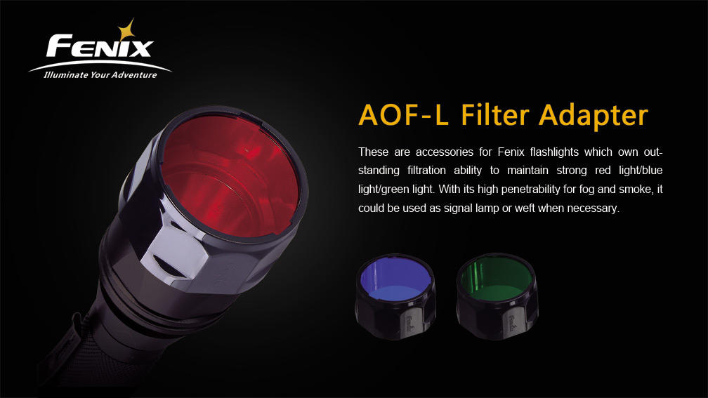 Fenix AOF-L filter za svetilke, rdeč