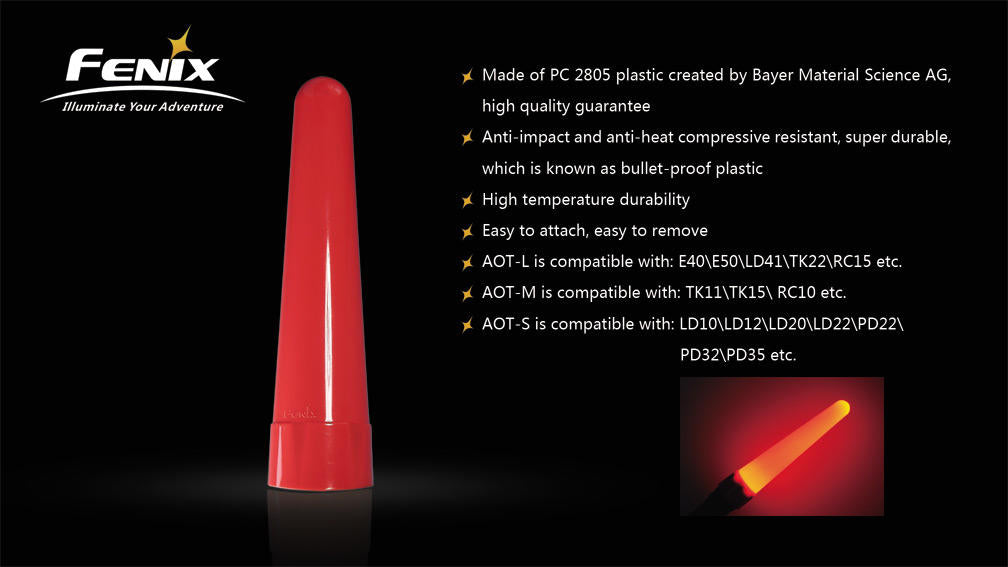 Fenix AOT-S opozorilni prometni stožec, rdeč
