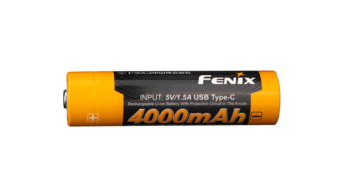 Fenix 18650 napolnljiva USB-C baterija 4000 mAh (Li-Ion)