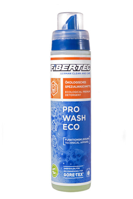 Fibertec Pro Wash Eco koncentrirano pralno sredstvo za vodoodporna in zračna oblačila, 250 ml