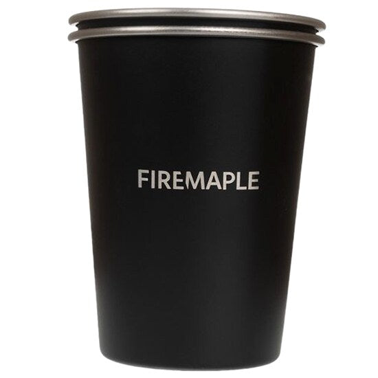 Fire Maple Stainless Steel Cups 2pcs Antarctic 350ml, Black