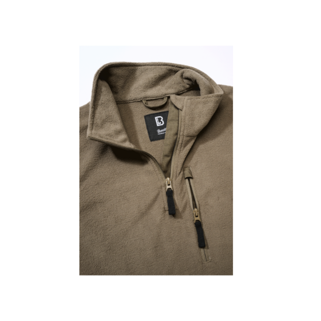 Brandit Fleece Troyer softshell jakna, olivno zelena