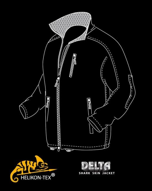 Helikon-Tex Delta SoftShell Shark Skin Jacket, Olive