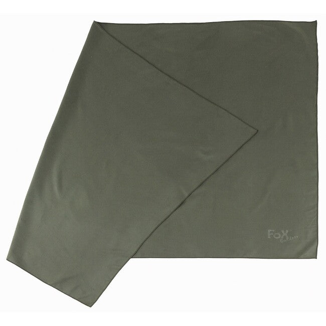 Fox Outdoor "Quickdry" potovalni brisač mikrovlakna, OD zelena, cca 130 x 80 cm