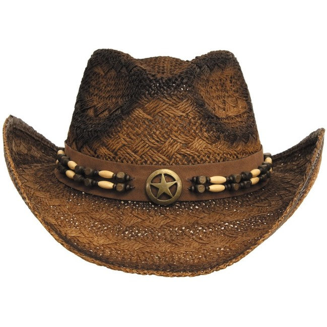 Fox Outdoor Tennessee klobuk slamnat, hnedo črn