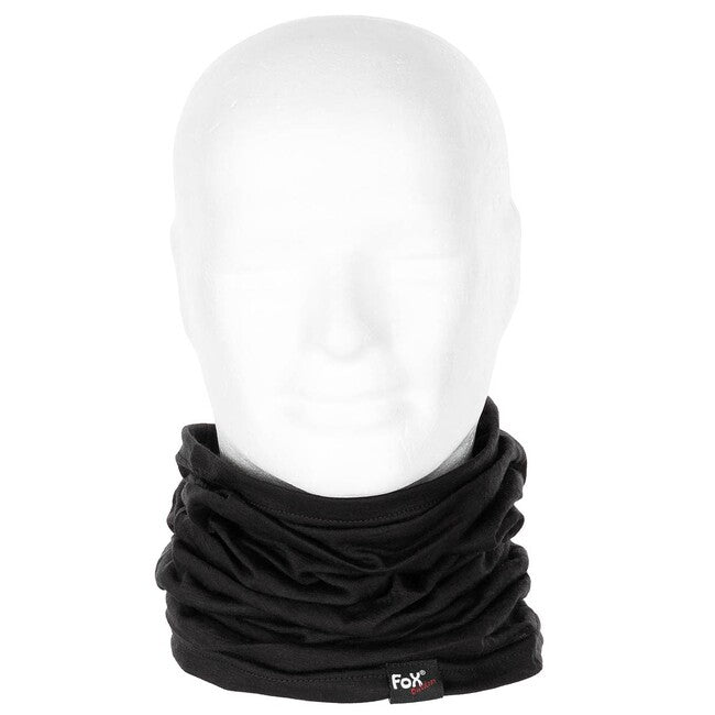 Fox Outdoor Merino Lite ovratnik, črn