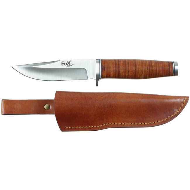 Fox Outdoor Pathfinder Ranger 11 nož usnjeno ročajem s tokom