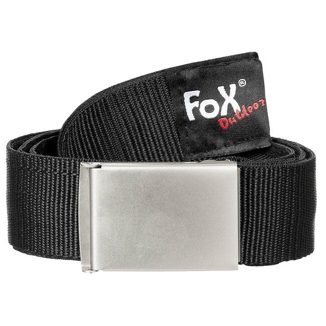Fox Outdoor Pas z notranjo zadelkom, črn, cca 4 cm