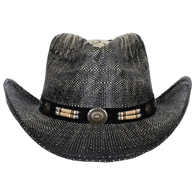 Fox Outdoor Texas slamanati klobuk s trakom za klobuk, črno-rjav
