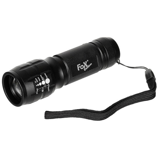 Fox Outdoor mini svetilka 3 W, ostrim žarkom