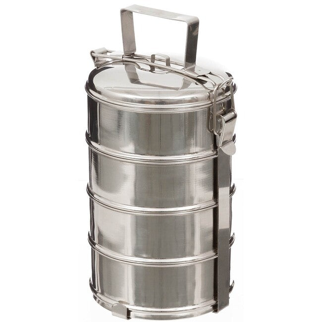 Fox Outdoor Food Container 4-Piece Set, Stainless Steel