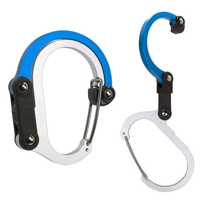 Gear Aid Heroclip Mini Carabiner, Blue Steel