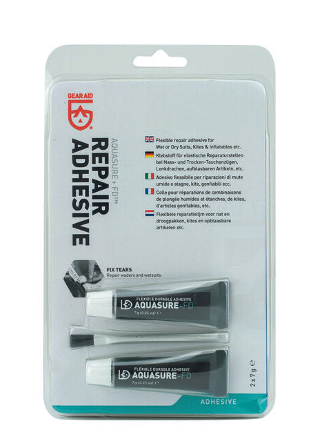 GearAid AquaSure +FD vodoodporen neoprenske in gumene strupa, 2 embalaži (14 g)