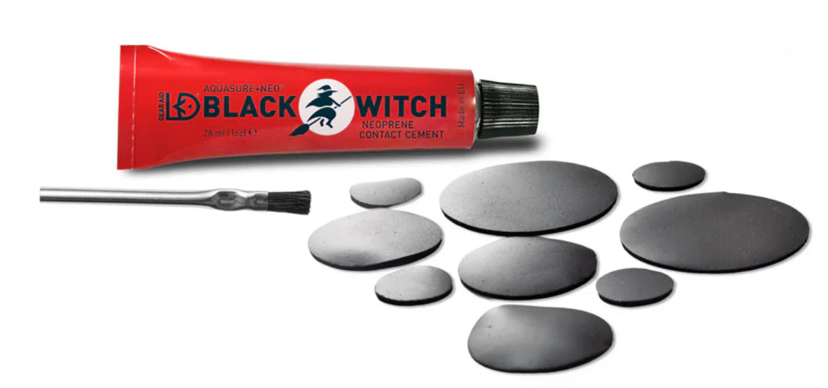 Gear Aid Aquasure +Neo Black Witch GearAid komplet neoprenskega lepila, 28 ml
