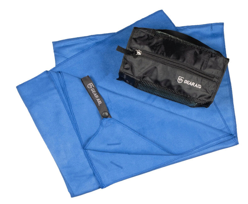GearAid Microfiber Towel, Antibacterial, 75 x 120 cm, Cobalt Blue