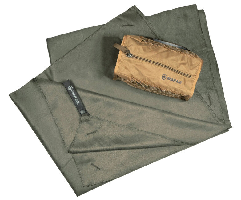 Gear Aid Πετσέτα Μικροϊνών, 90 x 155 cm, Χακί