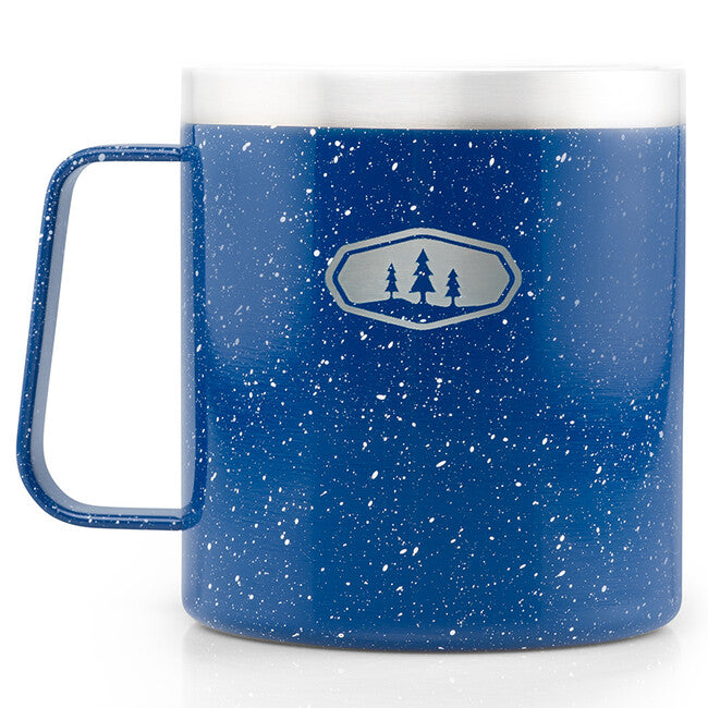 GSI Outdoors Glacier Double-Wall Cup 444ml, Blue Speckle