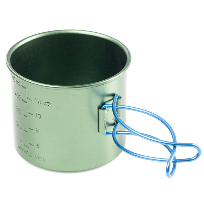 GSI Outdoors Bugaboo Bottle Cup lonček iz aluminija 591 ml, zelen