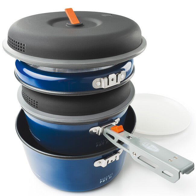 GSI Outdoors Bugaboo Ceramic Base Camper kampinški komplet za kuhanje lončkov srednje velikosti 2+3 l