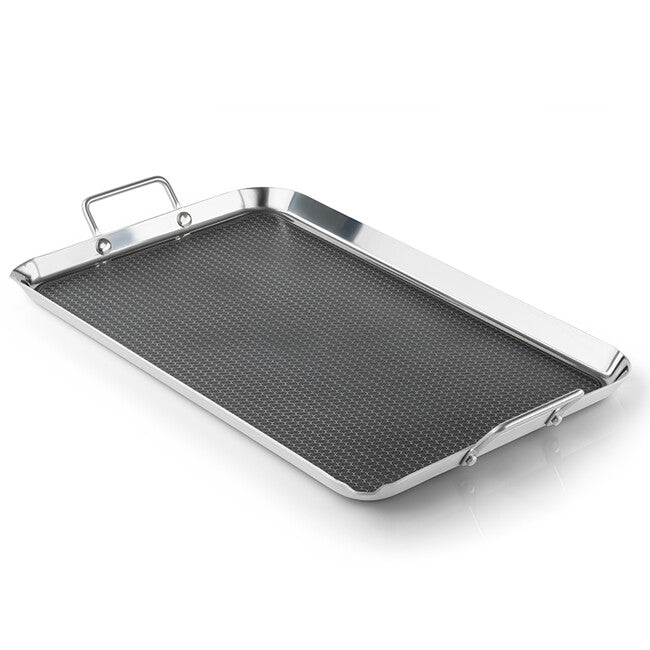 GSI Outdoors Gourmet Griddle kampinški pekač iz nerjavečega jekla