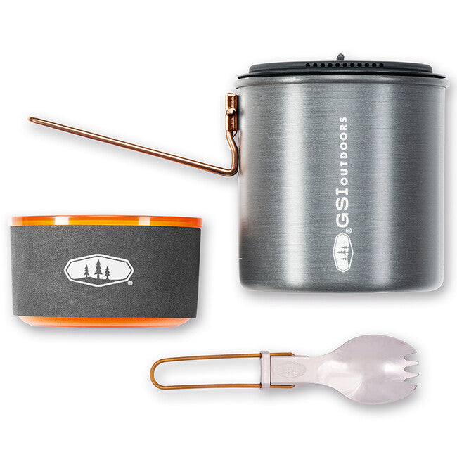GSI Outdoors Halulite Soloist kompakten komplet za jedenje za eno osebo 1.1 l