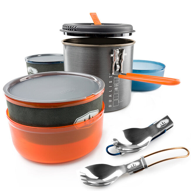 GSI Outdoors Halulite Dualist komplet kampinškega posodje 1,8 l
