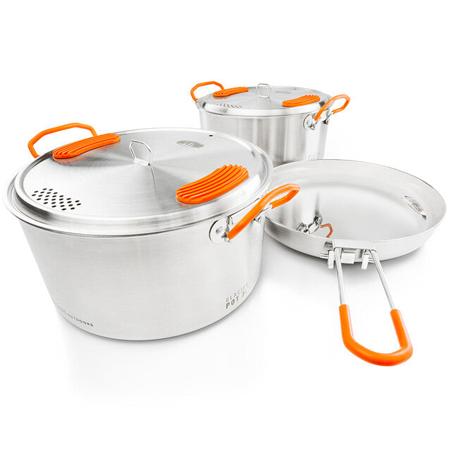 GSI Outdoors Glacier komplet posode za kampiranje 2+3 l