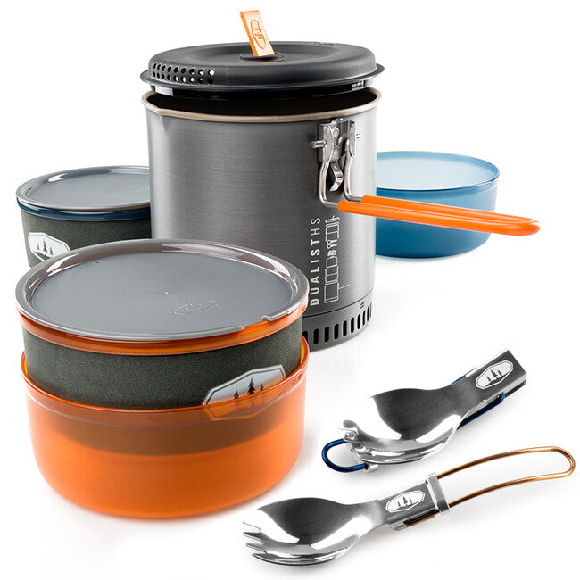 GSI Outdoors Halulite Dualist HS komplet posode za 2 osebi 1.8 l