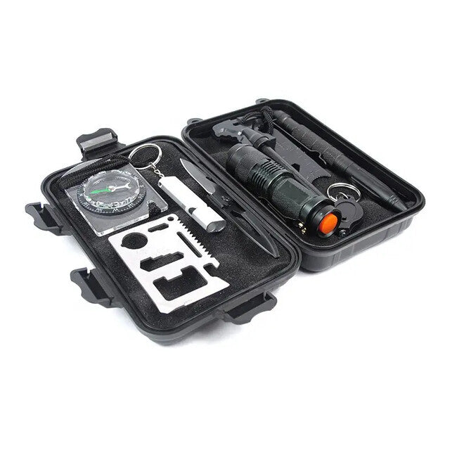 DRAGOWA Tactical komplet za na prostem za preživetje 10v1, Pine, majhna