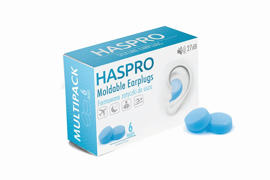HASPRO 6P čepki za ušesa silikonski, modri