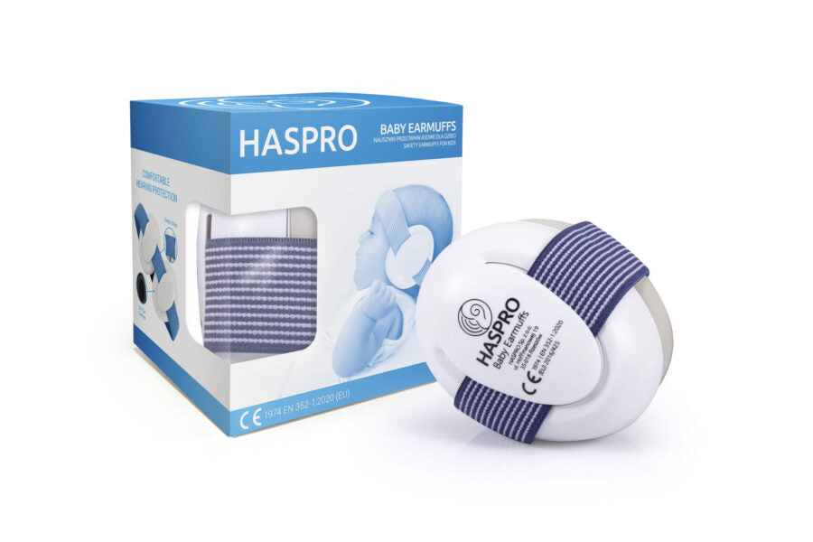 Haspro Baby Earmuffs zaščitne slušalke 0+, modra