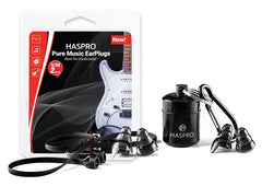 HASPRO Pure music čepki za ušesa, črni