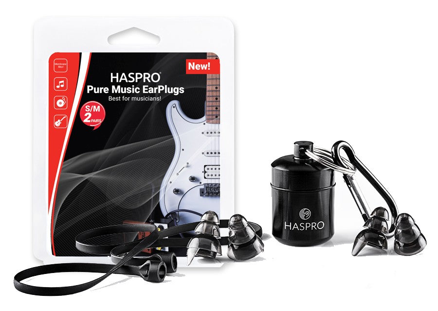 HASPRO Pure music αφαιρούμενα ωτοασπίδες, μαύρο