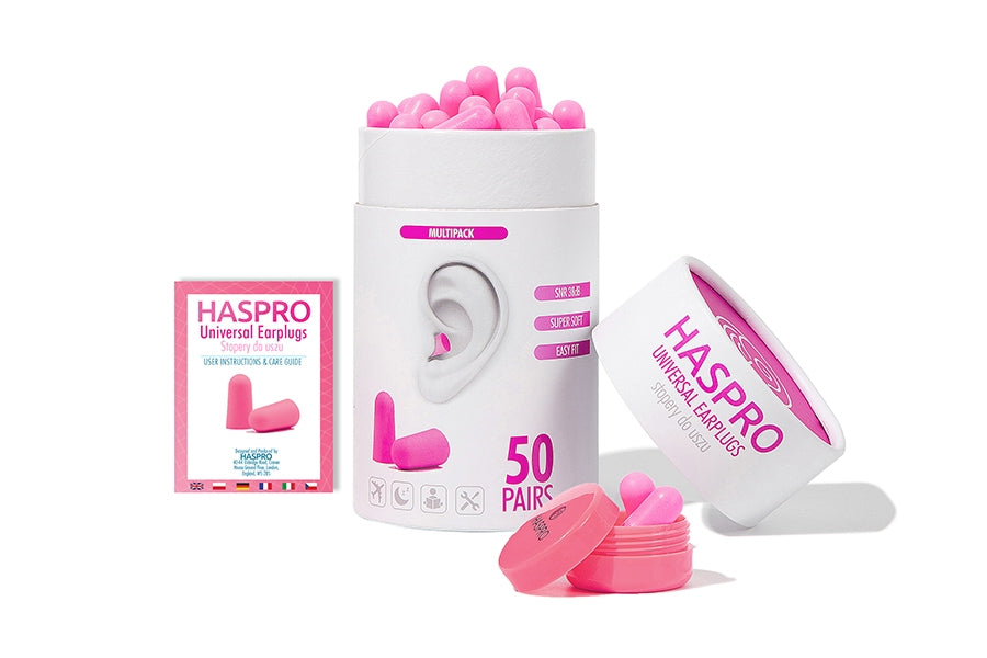 HASPRO TUBE50 štuple do ušesa, rožnata