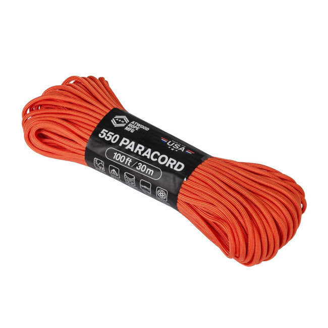 Helikon-Tex 550 Paracord žgano oranžna (100 čevljev)