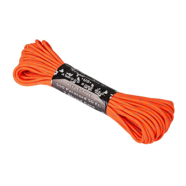 Helikon-Tex 550 Paracord reflektivno, neonskooranžna (50ft)