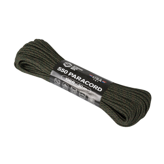 Helikon-Tex 550 Paracord s szaminajočimi se vzorci barv (100 čevljev), Covert